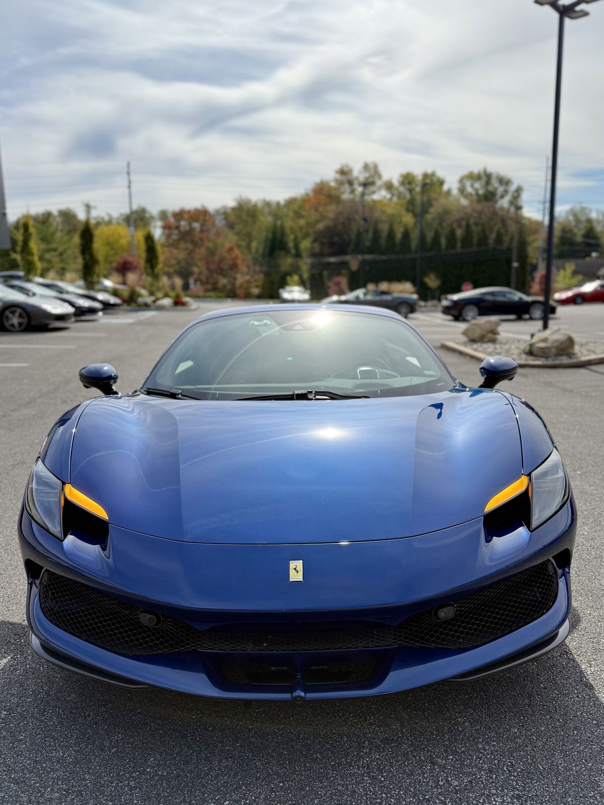 Blue Ferrari 296 GTB