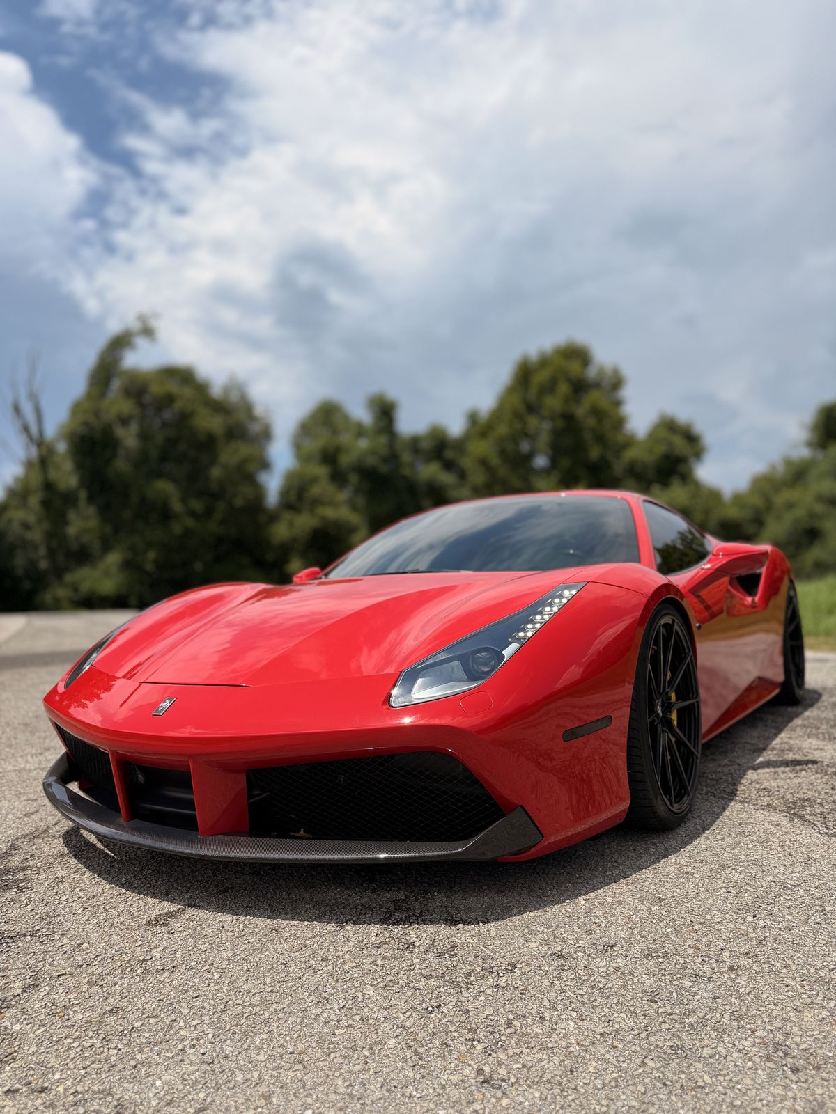 Red Ferrari 488 GTB