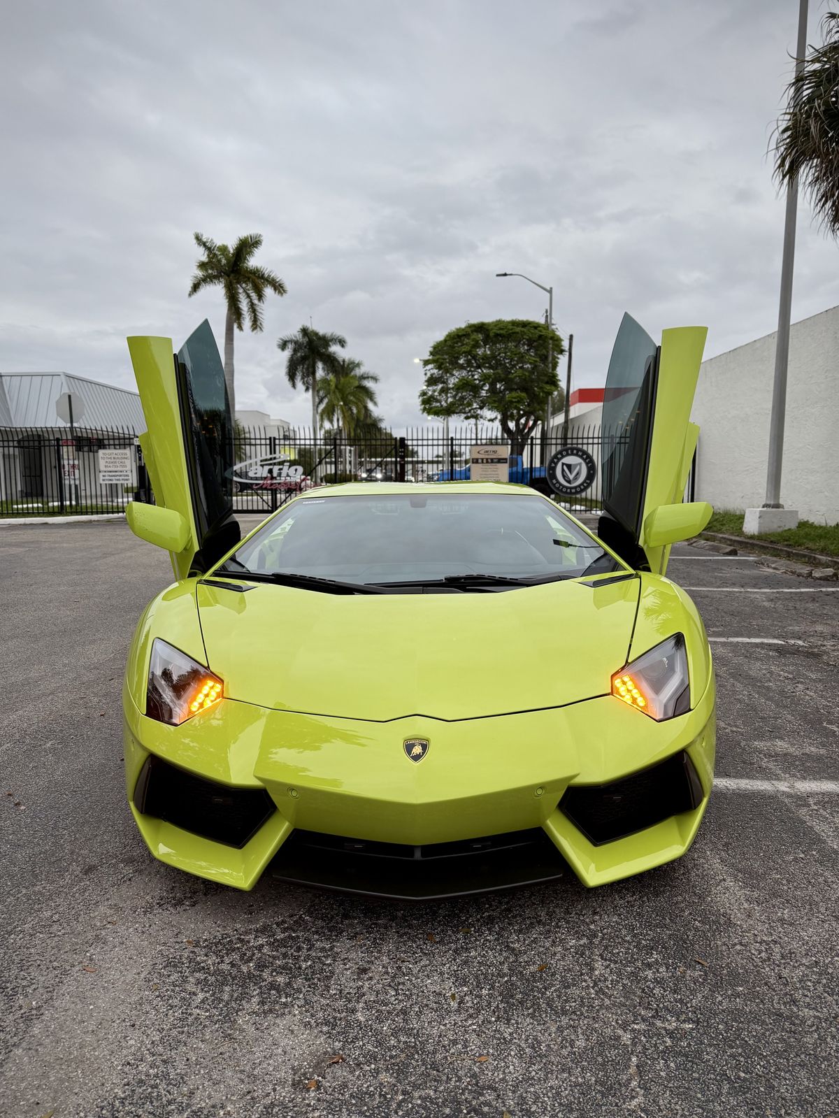 Verde Lamborghini Aventador