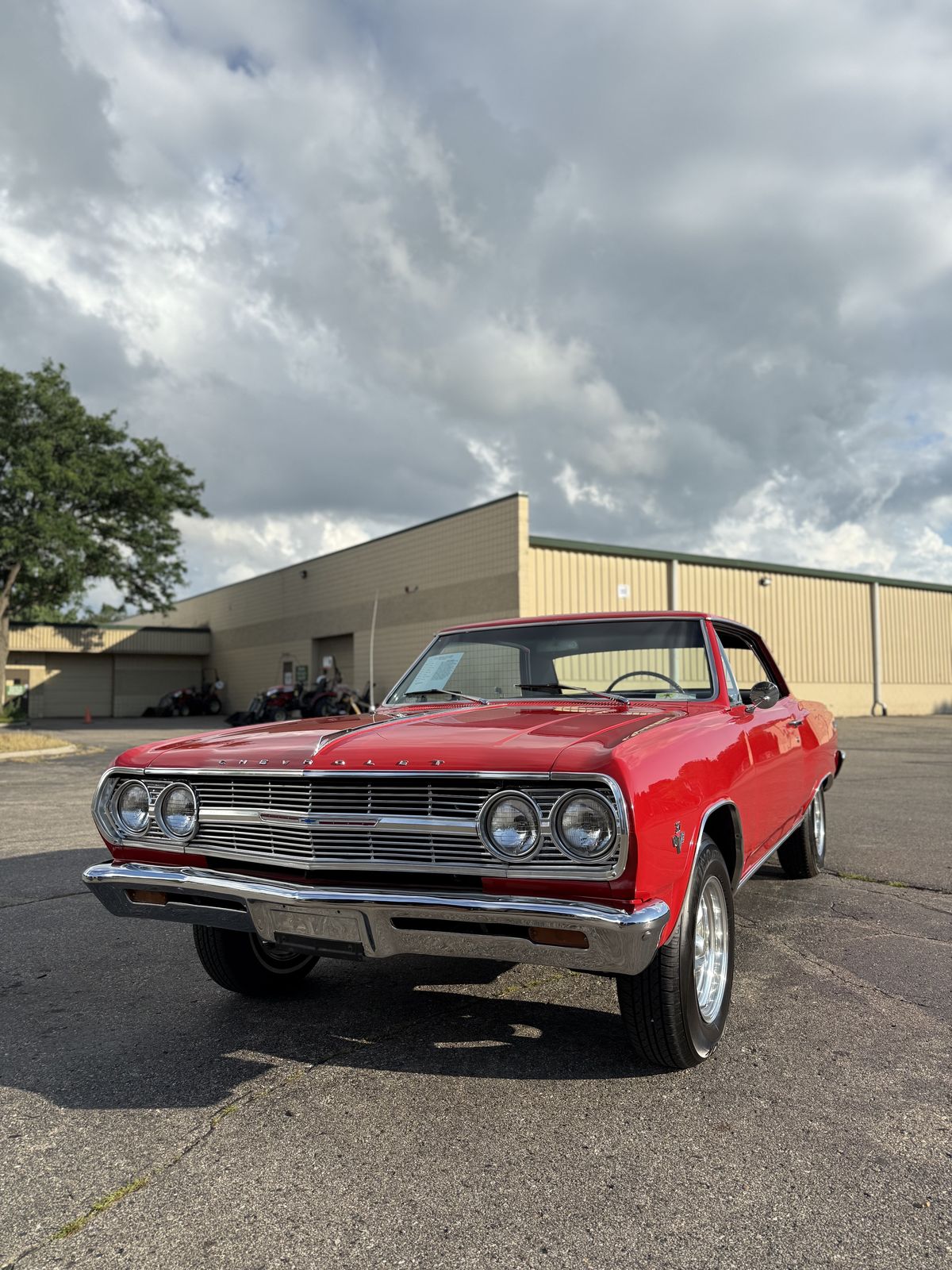 Red Chevrolet Chevelle Malibu